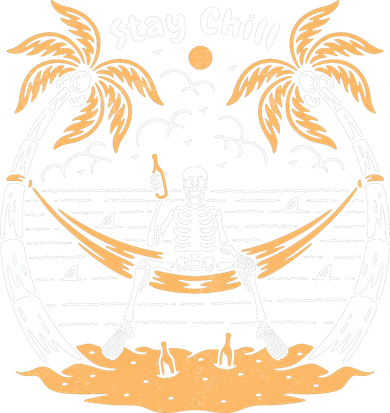 Stay Chill Skeleton Women's Long Sleeve Shirt
