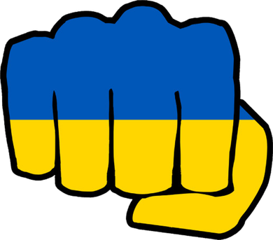 Support Ukraine Flag Fist Women's Tank Top
