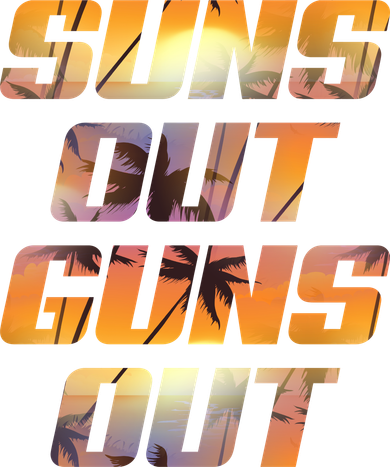 Suns Out Guns Out Summer Coaster
