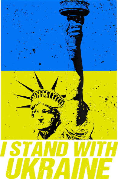 Support Ukraine I Stand With Ukraine Ukrainian Flag Ornament