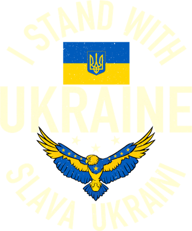 Support Ukraine I Stand With Ukraine Ukrainian Flag Patriot Gift Women's Hoodie