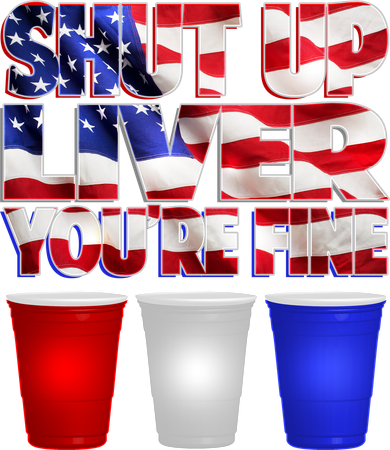 Patriotic Shut Up Liver You're Fine USA Kids Sweatshirt