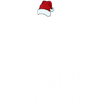 Santa Used To Say Hey Hey Hey Until He Met Your Mom Women's Hoodie