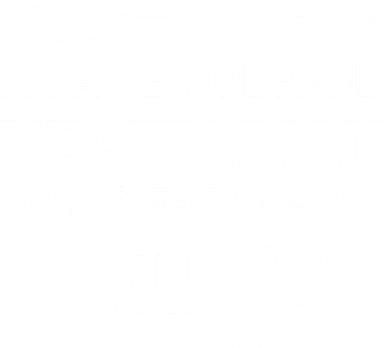 Secondhand Vegetarian Cows Eat Grass Kids Hoodie