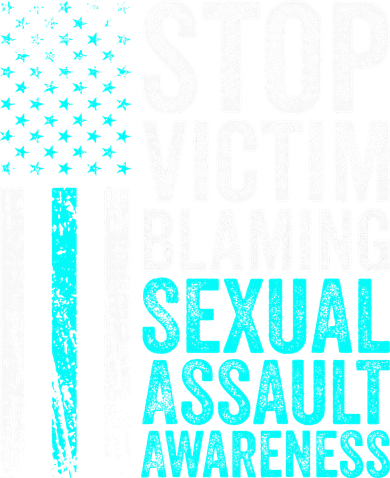 Stop Victim Blaming American Flag Sexual Assault Awareness Women's Hoodie