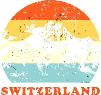 Switzerland Vintage Mountains Swiss Souvenir Gift Women's T-Shirt