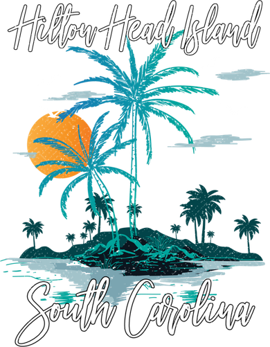 Summer Vacation Retro South Carolina Hilton Head Island Gift Toddler Hoodie