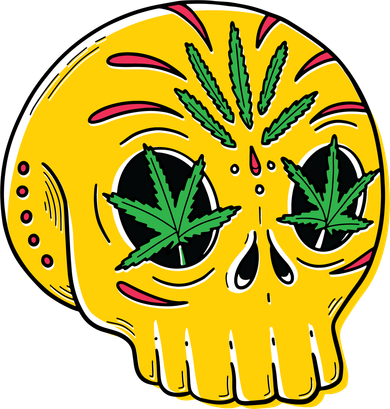 Skull Weed Mousepad