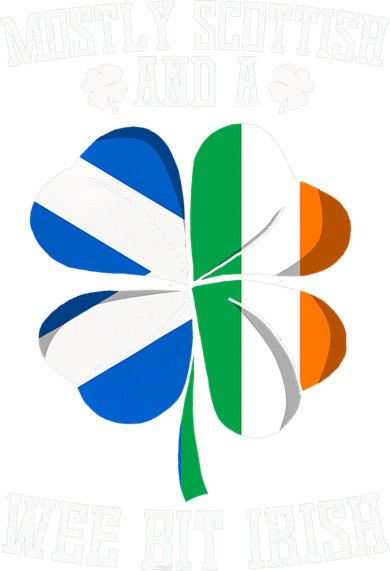 Scottish Wee Bit Irish Scotland St Patricks Day Gifts Flag Coaster
