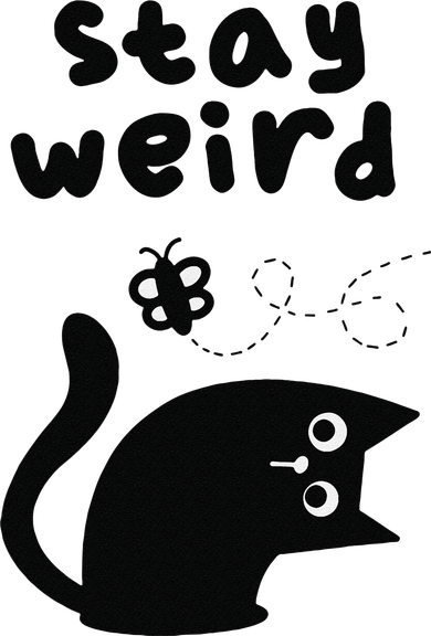 Stay Weird Cat Coaster