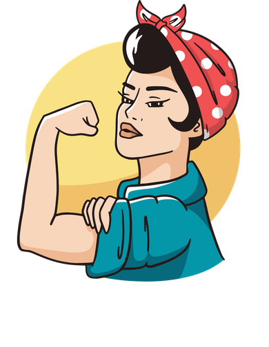 Strong Female Button