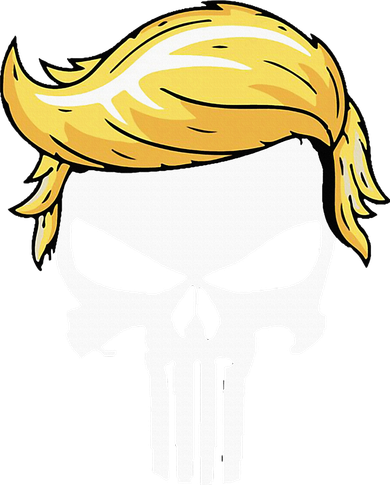 Skull With Iconic Trump Hair President Supporter Beanie