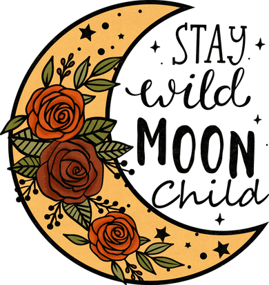 Stay Wild Moon Child Button