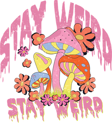 Stay Weird Mushrooms Coaster