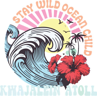 Stay Wild Ocean Child Kwajalein Atoll Backpack