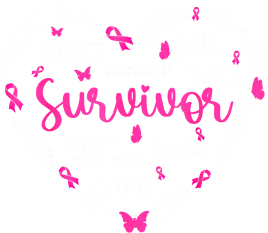 Survivor Warrior Pin.K Ribbon Heart Breast Cancer Awareness Gift Toddler Long Sleeve