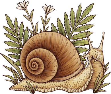 Snail With Plants Visor