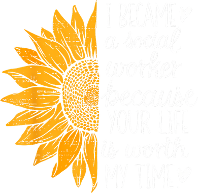 Social Worker Sunflower Caseworker Social Work Month Tote Bag
