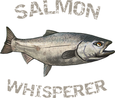 Salmon Whisperer Salmon Fishing Button