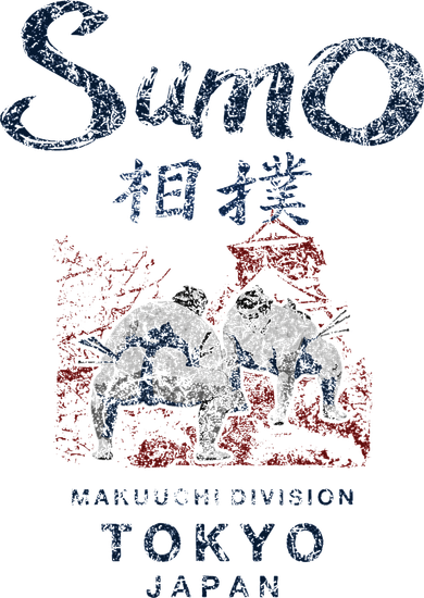 Sumo Wrestling Tokyo Japan Vintage Button