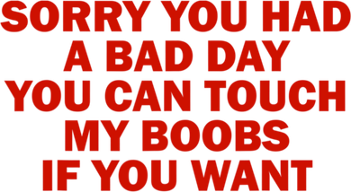 Sorry You Had A Bad Day You Can Touch My Boobs If You Want Kids T-Shirt