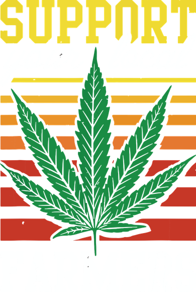 Support Your Local Farmers Cannabis Leaf Weed THC Marijuana Women's Sweatshirt
