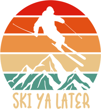 Ski Ya Later Winter Sports Snow Lover Skiing Gift Kids Sweatshirt