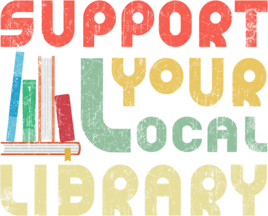 Support Your Local Library Book Readers Lovers Gift Hooded Wearable Blanket