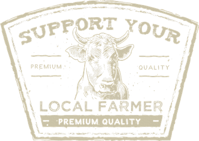 Support Your Local Farmer Eat Beef 11oz C Handle Ceramic Mug