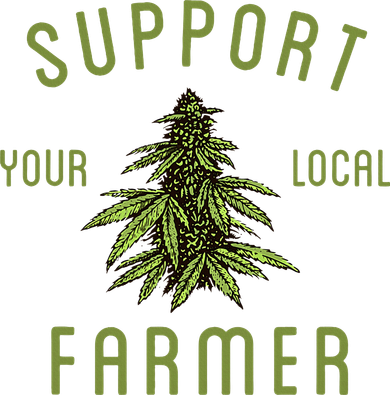 Support Your Local Farmer Funny Weed Marijuana Kids Hoodie