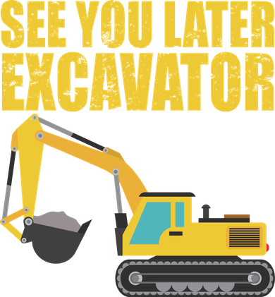 See You Later Excavator Tank Top