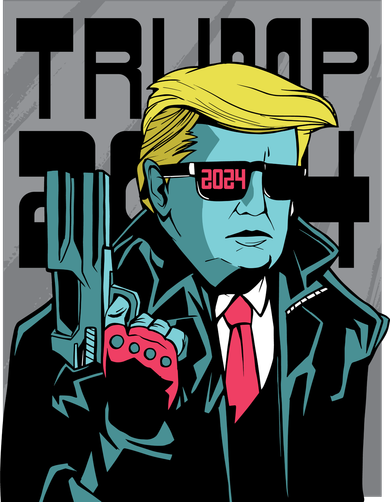Trump 2024 Comic Cover Doggie Tank
