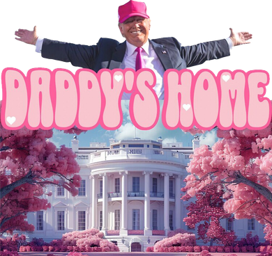 Trump 2024 Daddys Home Pink Classic Coaster