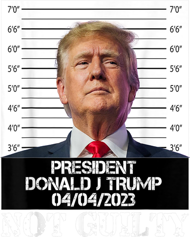 Trump 2024 Mugshot President Free Donald Trump Not Guilty Coaster