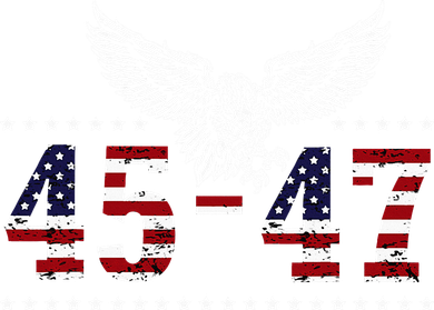 Trump 2024 President 45 And 47 American Flag Trump 2024 Tumbler