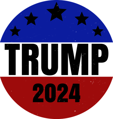 Trump 2024 Star Logo Women's Hoodie