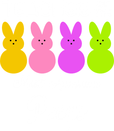 Teacher Of The Cutest Peeps Easter Bunny Beanie