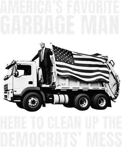 Trump AmericaS Favorite Garbage Man Trash Truck Photo Maga Doggie Tank