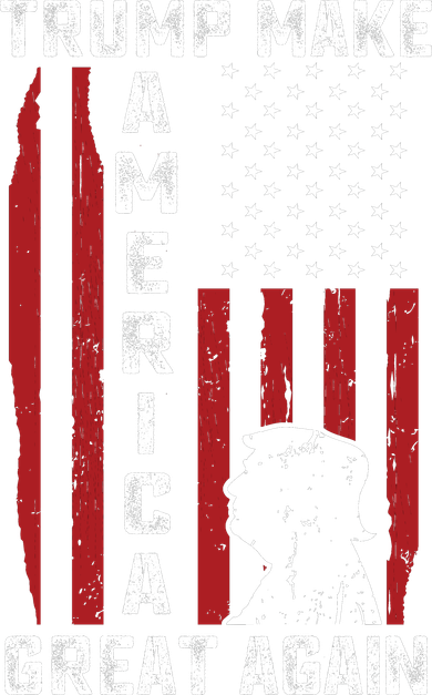 Trump Make America Great Again Distress Flag Backpack