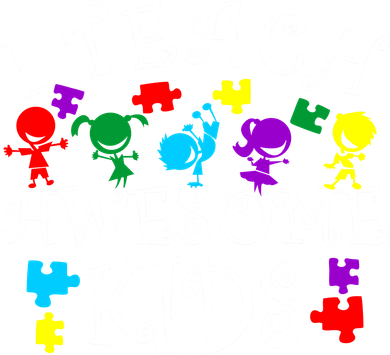 I Teach Awesome Kids Autism Awareness Teacher Toddler Hoodie