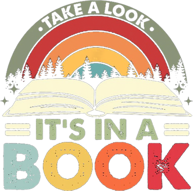 Take A Look Its In A Book Reading Vintage Retro Rainbow Kids Long Sleeve Shirt