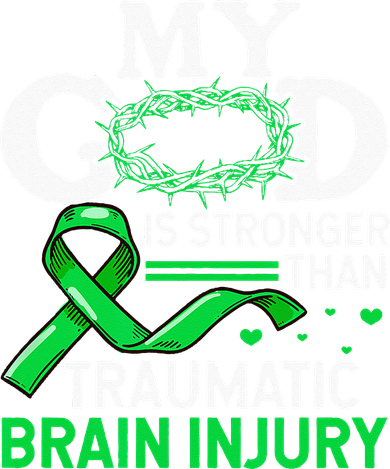 TBI Awareness My God Is Stronger Than Traumatic Brain Injury Mousepad