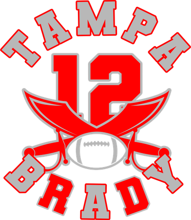 Tampa Brady Number 12 Baby Bodysuit