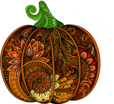 Thankful Abstract Pumpkin Thanksgiving Women's Sweatshirt