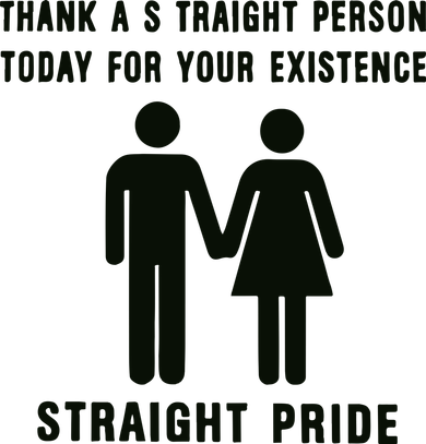 Thank A Straight Person Today For Your Existence Straight Pride Kids Hoodie
