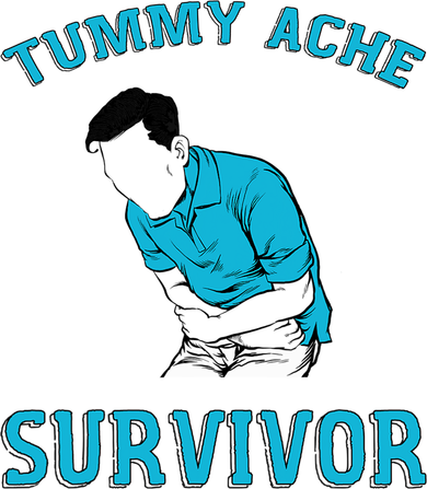 Tummy Ache Survivor Kids Hoodie