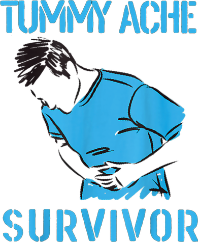 Tummy Ache Survivor Shirt Stomachache IBS Funny Women Tote Bag
