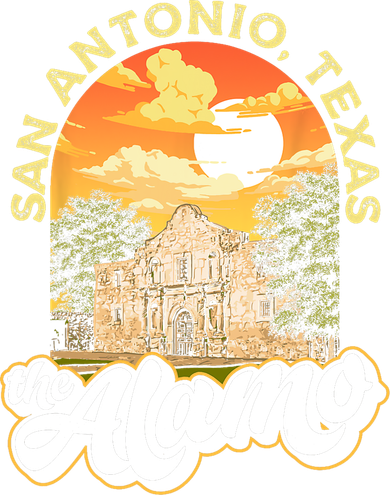 The Alamo San Antonio Texas Mission Vintage Retro Remember Baby Bodysuit