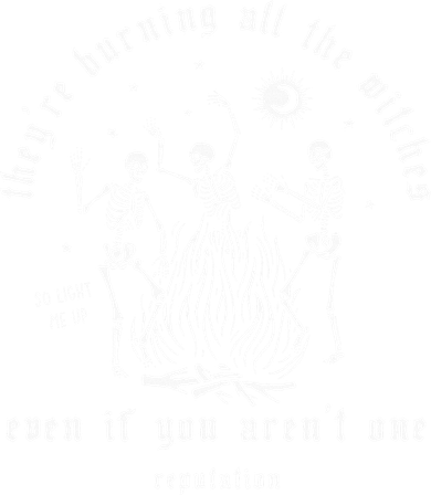 TheyRe Burning All The Witches Halloween Skeleton Dancing Coaster