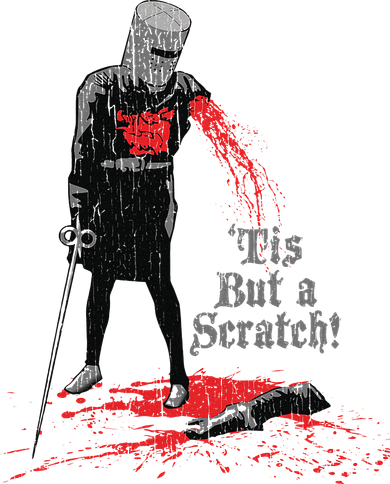 Tis But A Scratch Knight Tote Bag